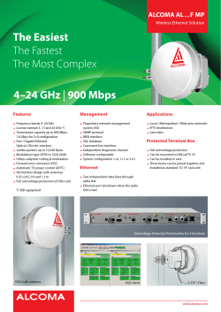 4–24 GHz | 900 Mbps The Easiest The Fastest The Most