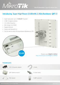 Introducing Super High Power (3100mW) 2.4Ghz Backbone- QRT-2!