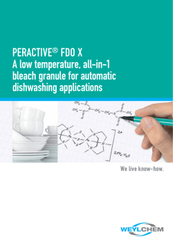 Peractive&reg; FDO-X Product sheet