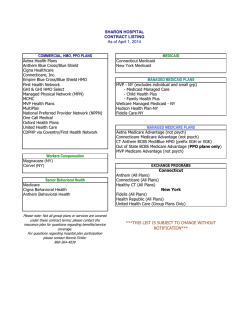 Insurances - Sharon Hospital