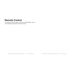 Remote Control - Service Electric Cablevision