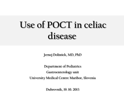 POCT in celliac diseases