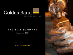 Download Presentation - Golden Band Resources Inc.