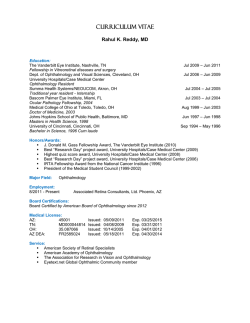 Dr. Rahul Reddy Curriculum Vitae