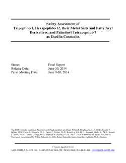 Download PDF - Cosmetic Ingredient Review