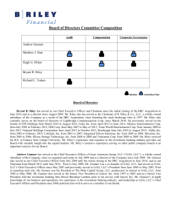 Board of Directors Committee Composition