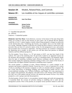 Models, Related Risks, and Controls
