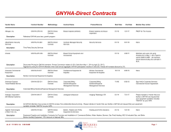GNYHA-Direct Contracts