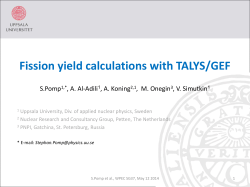 Fission yield calculations with TALYS/GEF