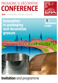 Innovation in packaging and decorative gravure