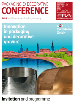 Innovation in packaging and decorative gravure