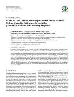 Glial Cell Line-Derived Neurotrophic Factor Family Members