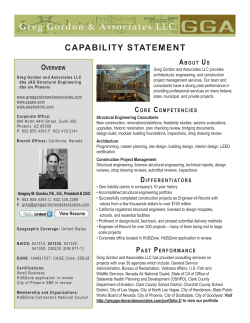GGA Capability Statement - JAG Structural Engineering, LLC