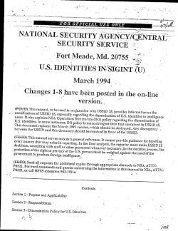 Document 11d: National Security Agency/Central Security Service