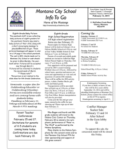 Info To Go - Montana City School