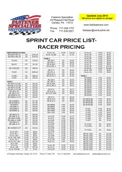 sc catalog- price list- racer