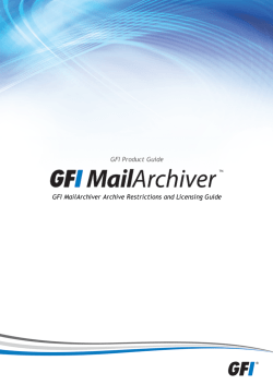 2 Configuring Archive Restrictions