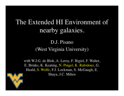 Observations of gas in the far outer regions of nearby galaxies, D. J.
