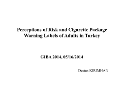 Perceptions of Risk and Cigarette Package Warning Labels of