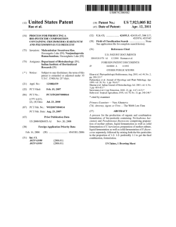 Process for producing a bio-pesticide composition containing