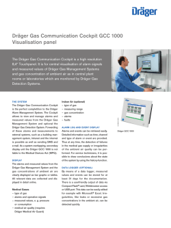 Dr&auml;ger Gas Communication Cockpit GCC 1000 (PDF)