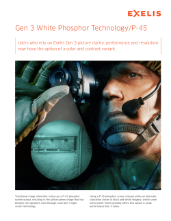 Exelis Gen 3 White Phosphor Technology/P-45