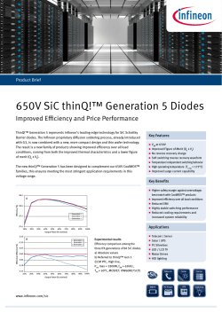 Product Brief SiC Diodes thinQ!™ Generation 5 650V