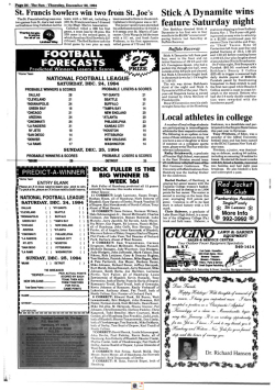 Hamburg NY Sun 1994-1995