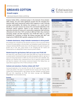 GREAVES COTTON - Business Standard