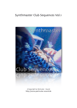 Synthmaster Club Sequences Vol1_manual - Particular
