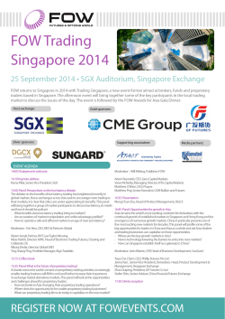FOW Trading Singapore 2014