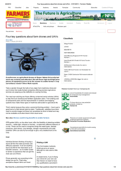 Four key questions about farm drones and UAVs