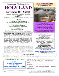 HOLYLAND GAB FR DIFAZIO N BONELA NOV PRELIMINARY