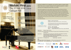 Motoki Hirai - Cadogan 2014-02-27 Flyer Web- 2013-12