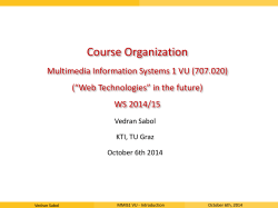 MMIS1 Course Organization