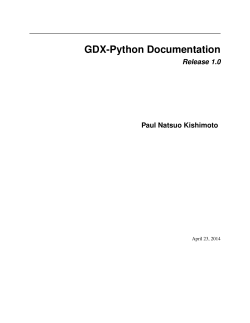 GDX-Python Documentation