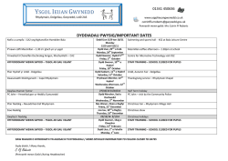 Important Dates (pdf)