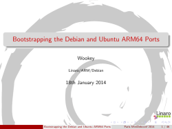 Bootstrapping the Debian and Ubuntu ARM64 Ports