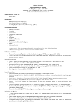 download cv - Ninth Floor Selborne Chambers