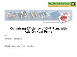 Optimizing Efficiency of CHP Plant with Add