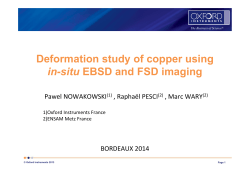 Deformation study of copper using in