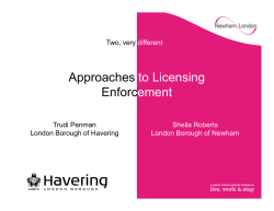 Different Approaches to Licensing Enforcement