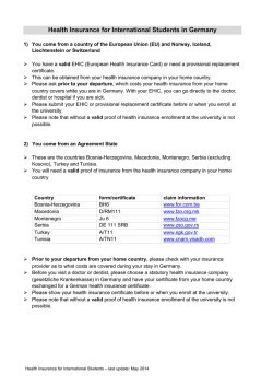 Health Insurance for International Students in Germany