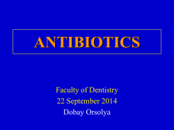 Antibacterial chemotherapy