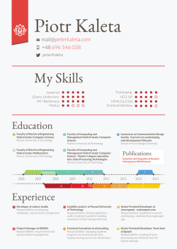in my CV - peterkaleta.com