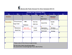 November Calendar 2014 - Bentonville School District