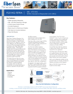FS31HG-TETRA - Fiber-Span