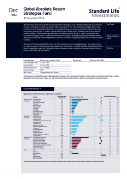 Global Absolute Return Strategies Fund