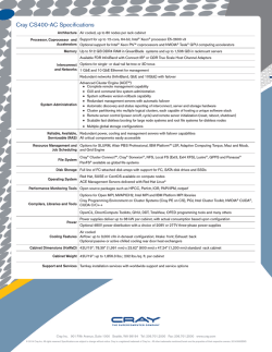 Cray CS400-AC Specifications