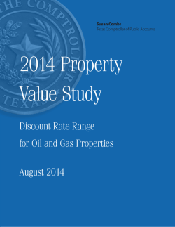 Discount Rate Range for Oil and Gas Properties